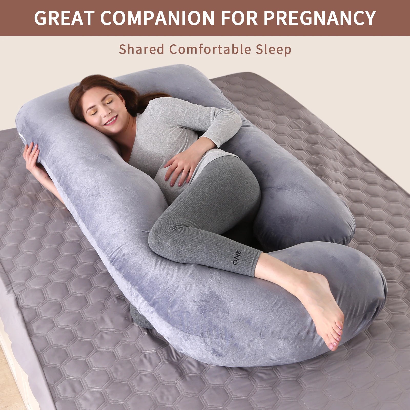 Pregnancy Pillows for Sleeping, G Shaped Full Body Maternity Pillow with Removable Cover - Support Pregnancy Pillow for Women