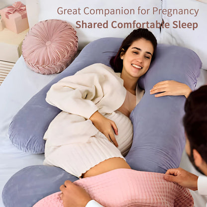 Pregnancy Pillows for Sleeping, G Shaped Full Body Maternity Pillow with Removable Cover - Support Pregnancy Pillow for Women