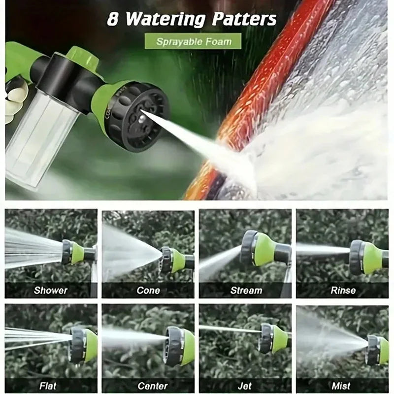 Dog Shower Sprayer 8 in 1 Pet Bath Cleaning Cat Dog Shower Gun High-pressure Hose Nozzle Foam Garden Car Animal Dog Wash Tool