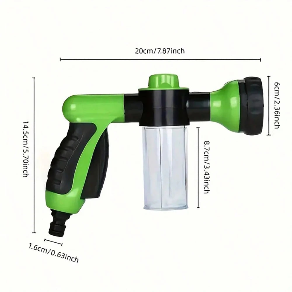 Dog Shower Sprayer 8 in 1 Pet Bath Cleaning Cat Dog Shower Gun High-pressure Hose Nozzle Foam Garden Car Animal Dog Wash Tool