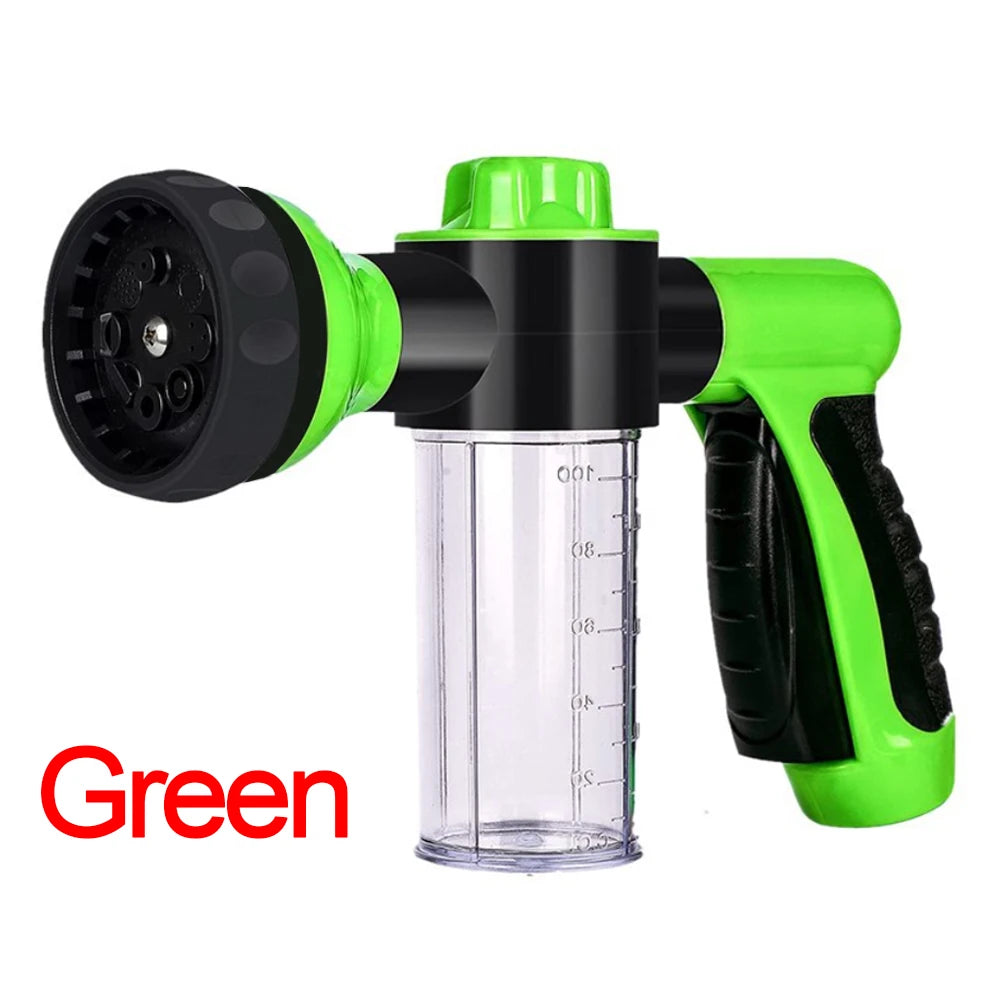 Dog Shower Sprayer 8 in 1 Pet Bath Cleaning Cat Dog Shower Gun High-pressure Hose Nozzle Foam Garden Car Animal Dog Wash Tool